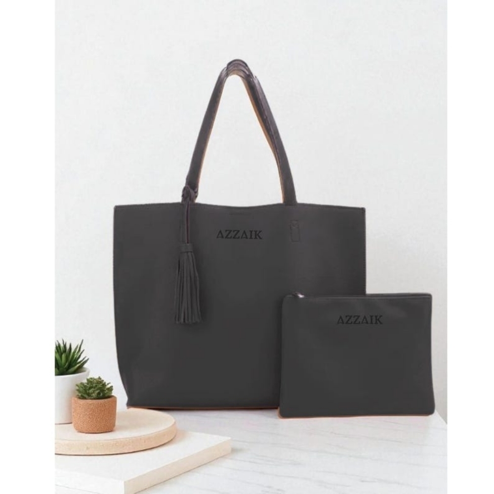 Elegant Black Tote Bag Set